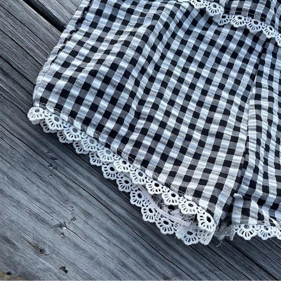 Jessica Simpson Black White Check Checkerboard Ruffled Dress Romper 4T NWT New - Picture 5 of 7